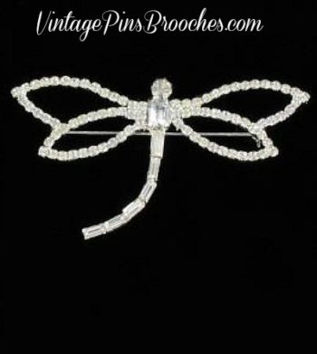 Dragonfly Pins Brooches Jewelry, Baguette Dragonfly Brooch, Pave Rhinestone Dragonfly Pin, Vintage Dragonfly Fashion Designer Pins Brooches Dragonflies