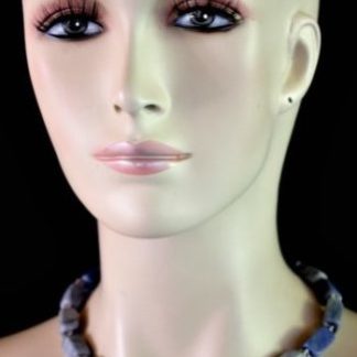 Vintage Blue Lapis Lazuli Necklace, Semi Precious Lapis Gemstone Necklace Necklaces, Women's Ladies Designer Fashion Jewelry, Weddings, Bridal