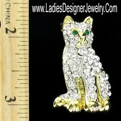 vintagecatbrooch_rhinestonevintagecatpin_rhinestonevintagecatbrooch_swarovski_estatepinbroochjewelry_ladiesdesignerjewelry_catpins