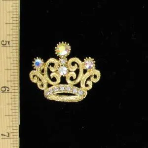crystaltiarpin_rhinestonecrownpins_rhinestonegoldcrownbrooch_vintagecrownbrooch_vintagecrownpins_beautypageantcrownpins