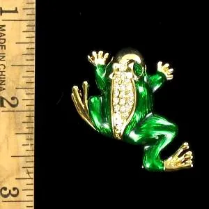 vintagefrogpins_vintagefrogbrooch_rhinestonefrogpins_rhinestonefrogbrooch_ladiesdesignerjewelry_diamondfrogpin_crystalfrogpin_goldfrogpin_estatepinsbrooches_greenenamelfrogbrooches