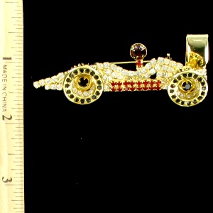 vintagerhinestoneracecarpin_vintageracecarpin_vintageracecarbrooch_ladiesdesignerjewelry_goldracecarpin_diamondracecarpin_marioandretti