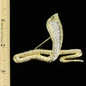 rhinestonecobrapin_rhinestonecobrabrooch_vintagecobrasnakepin_vintagecobrasnakebrooches_ladiesdesignerjewelry_snakepins_cobras