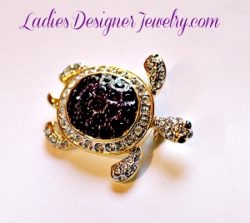 intage Purple Amethyst Crystal Rhinestone Turtle Tortoise Pin Brooch Jewelry, Turtle Reptile Sea Life Pin Pins, Ladies Women's Designer Jewelry,